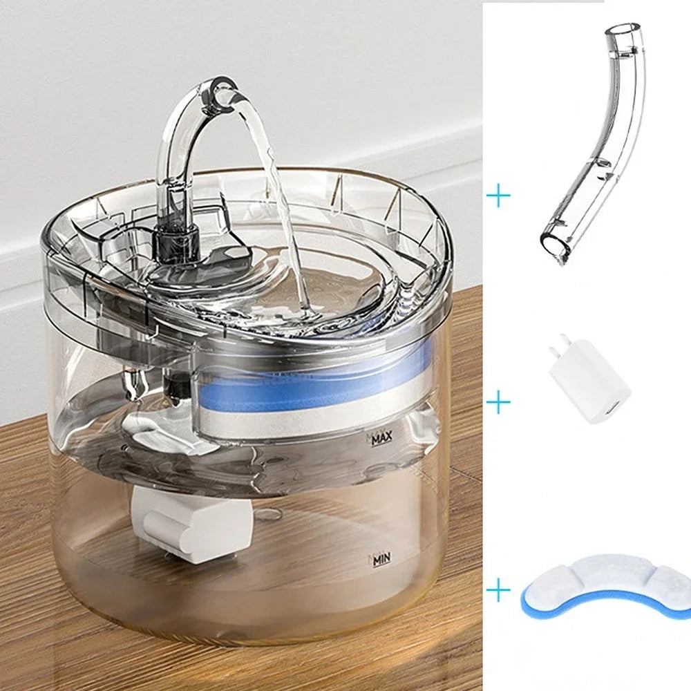Cat Water Fountain Auto Filter USB Electric Mute Cat Drinker Bowl 1.5L Recirculate Filtring Drinker for Cats Pet Water Dispenser