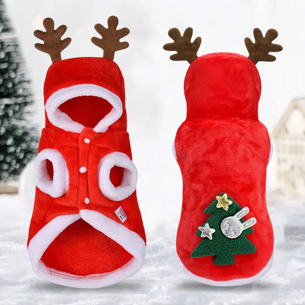 Christmas Pet Clothes Winter Warm Pet Dog Cold Weather Coats Dog Christmas Clothes