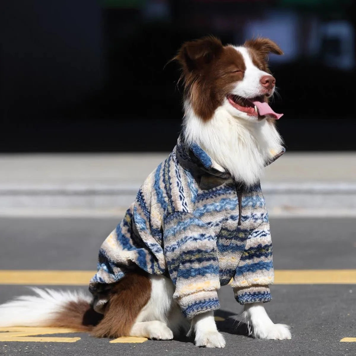 Turtleneck Dog Sweater for Medium Large Dogs, Thick Thermal Fleece Cold Weather Coats with Half Zipper Jumper Winter Pet Clothes