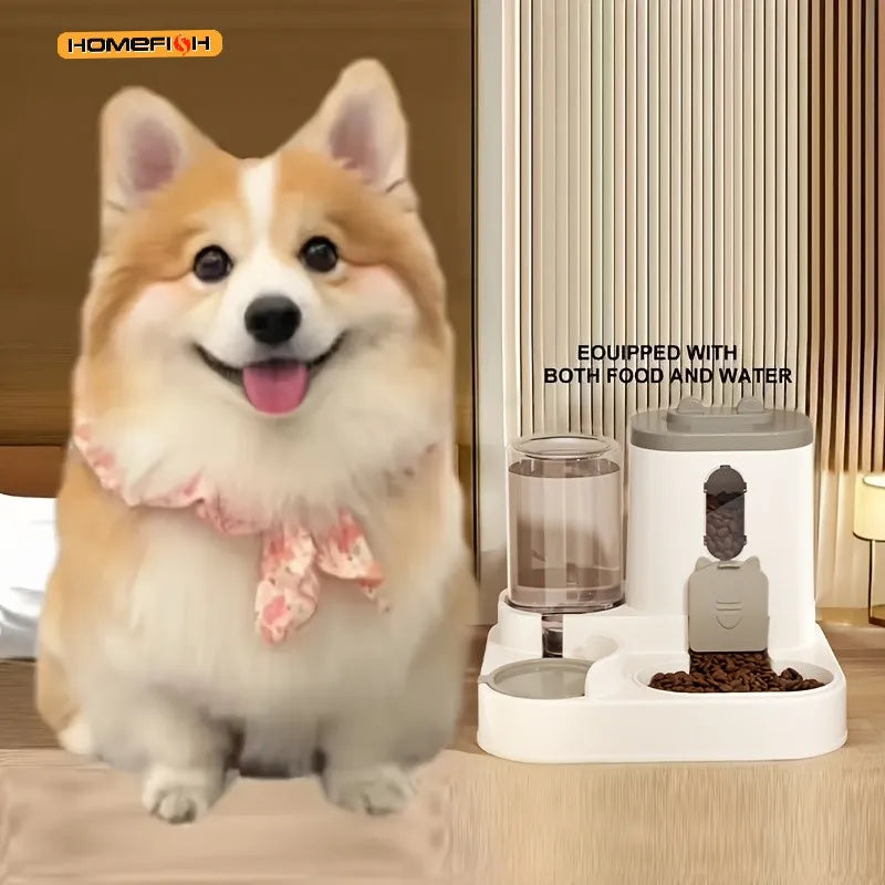 2 in 1 Cat, Dog Automatic Food and Water Dispenser