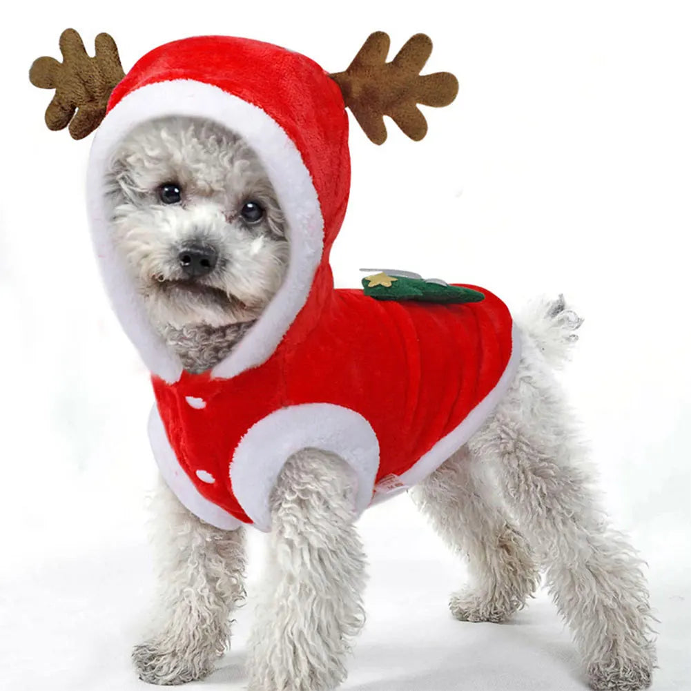Christmas Pet Clothes Winter Warm Pet Dog Cold Weather Coats Dog Christmas Clothes
