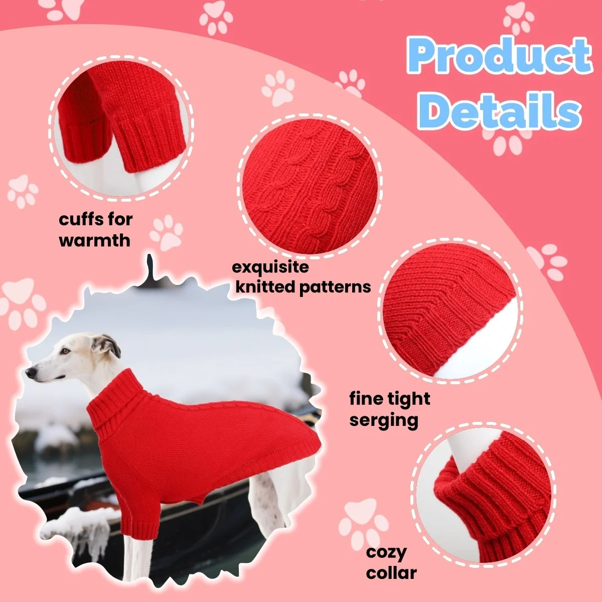 2PCS （Sweaters and knit hats）Fall & Winter Dog Sweater and Beanie Set Warm and Comfortable Dog Apparel