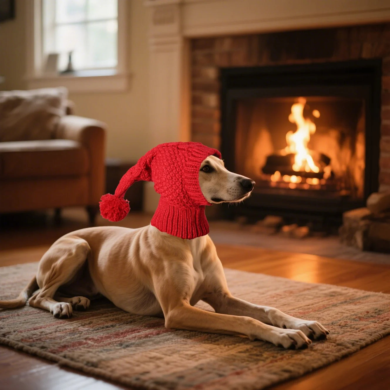 2PCS （Sweaters and knit hats）Fall & Winter Dog Sweater and Beanie Set Warm and Comfortable Dog Apparel