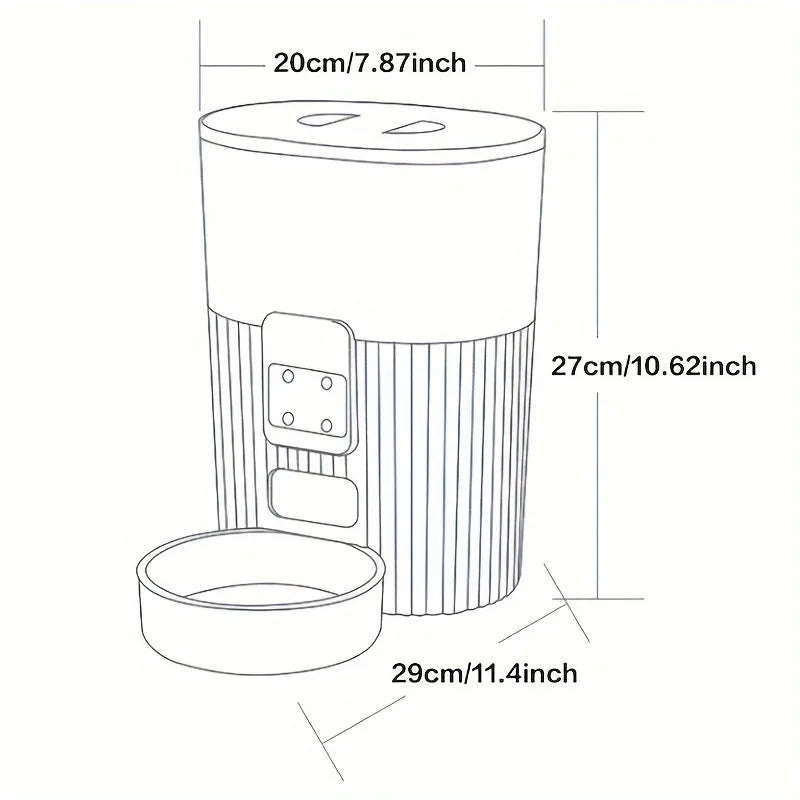 Cat automatic feeder dog fixed feeding machine cat food dog food wifi remote smart cat pet food dispenser