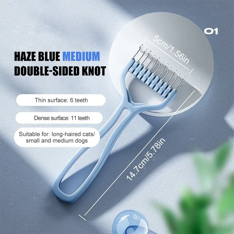 Pet Comb Knot Shedding Tools Double Removal Grooming Brush Cat Fur Cutter Dog sided Hair Pets