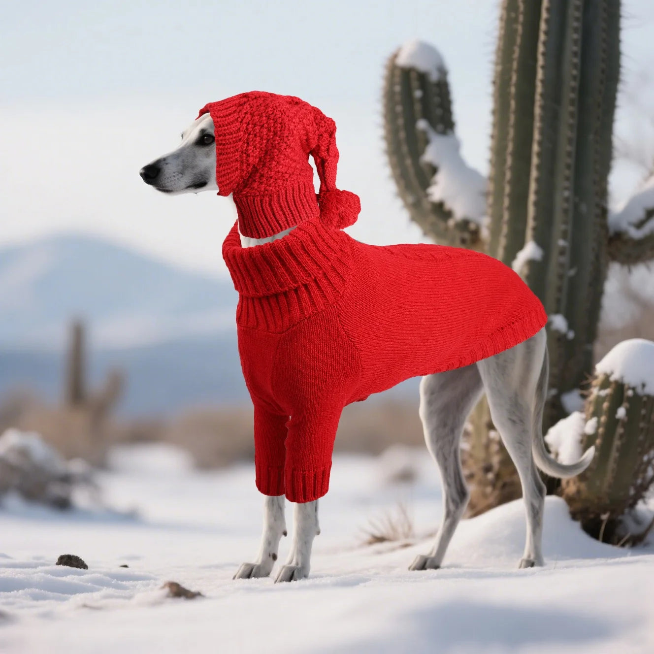2PCS （Sweaters and knit hats）Fall & Winter Dog Sweater and Beanie Set Warm and Comfortable Dog Apparel