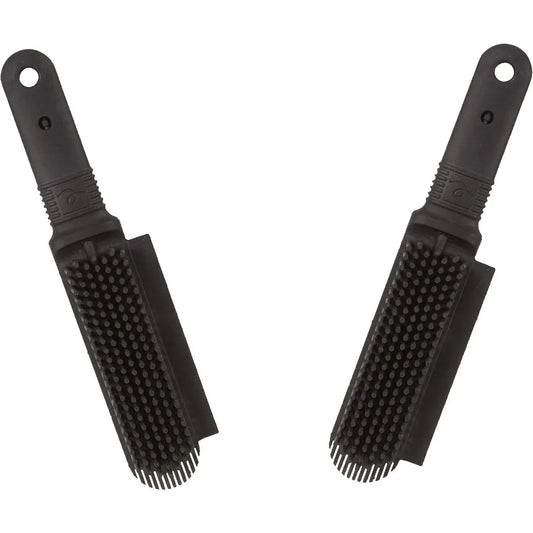 Plus Pet Hair Rubber Brush with Squeegee Easily Remove Fur and Lint from Clothing Carpets and Furniture Gently Groom Dogs and C