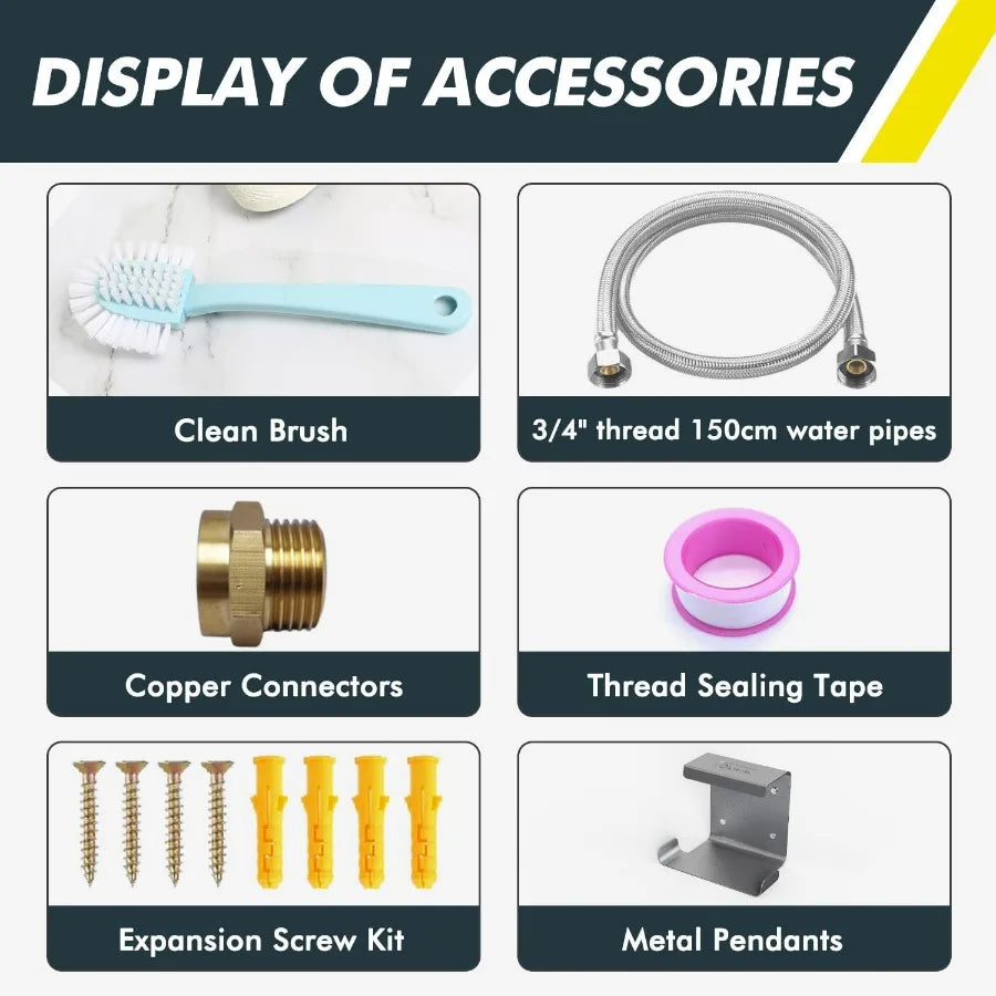 67OZ Automatic Water Dispenser for Dogs Cats Patented AutoFilling Dog Water Bowl Dispenser WallMount Saving Space Outdoor Dog W