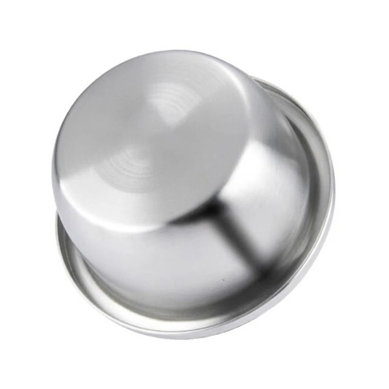 Stainless Steel Dog Feeders 20cm 24cm 28cm 30cm Round Water Food Bowl for Small Medium Large Dogs Pet Supplies