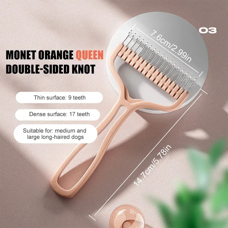 Pet Comb Knot Shedding Tools Double Removal Grooming Brush Cat Fur Cutter Dog sided Hair Pets