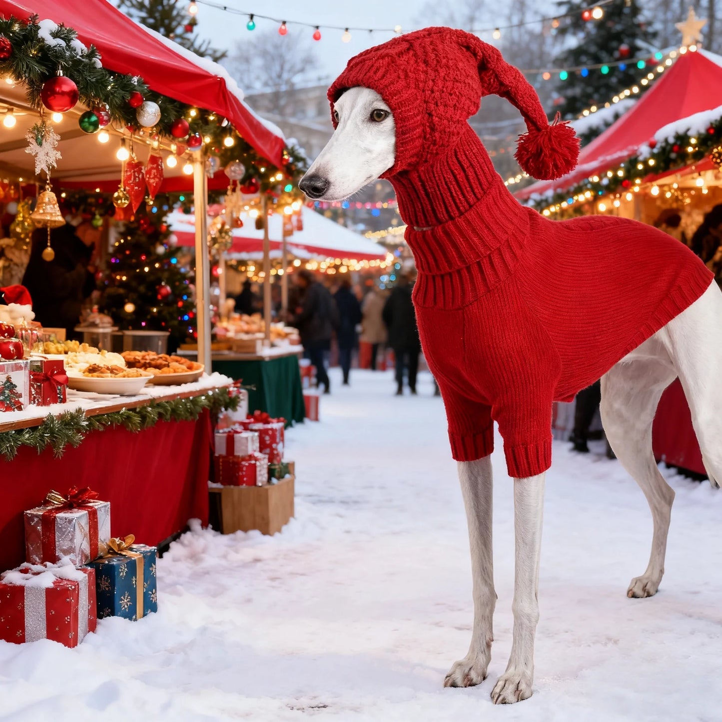 2PCS （Sweaters and knit hats）Fall & Winter Dog Sweater and Beanie Set Warm and Comfortable Dog Apparel